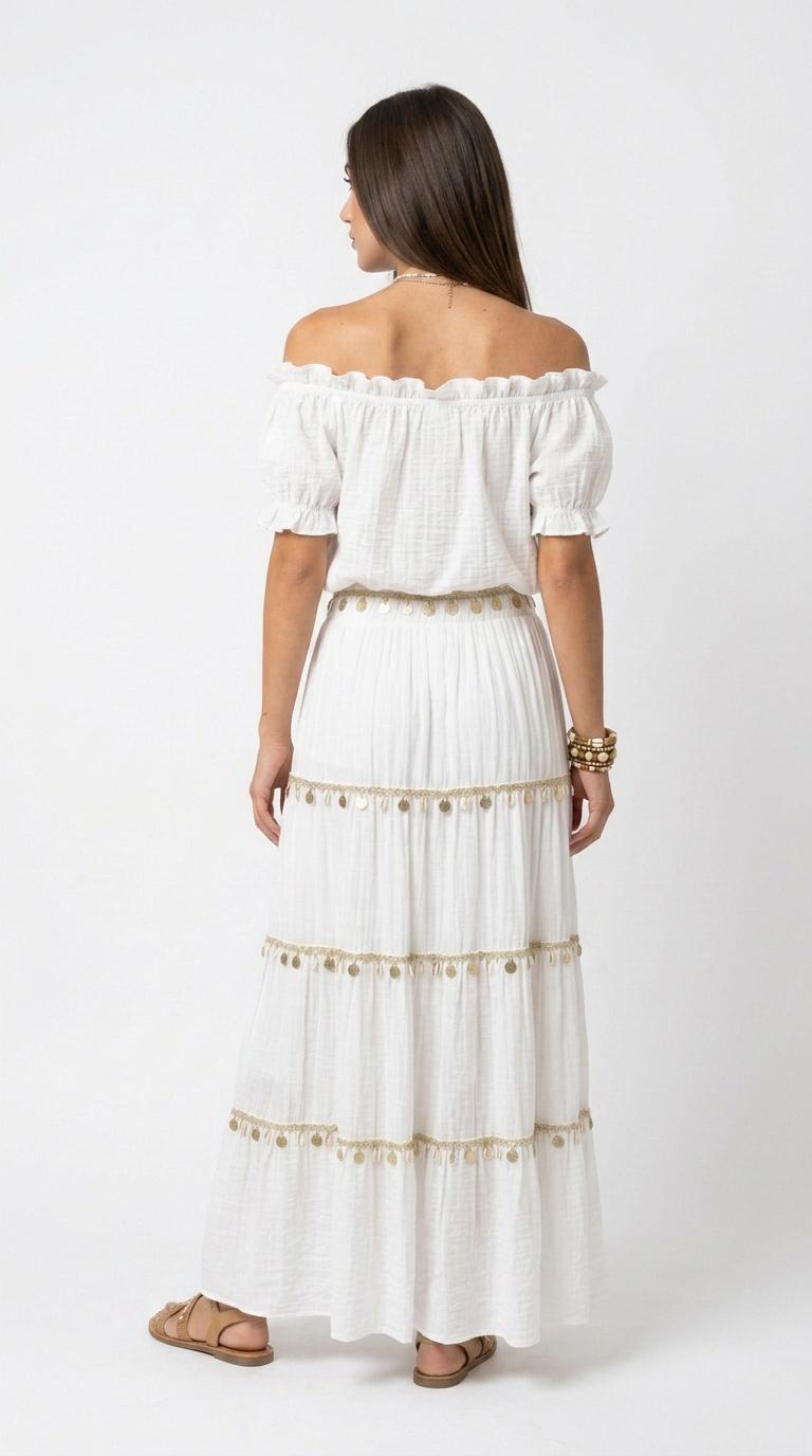 Completo Esmeralda – Top e Gonna Lunga