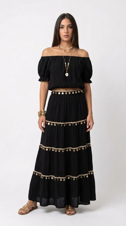 Completo Esmeralda – Top e Gonna Lunga
