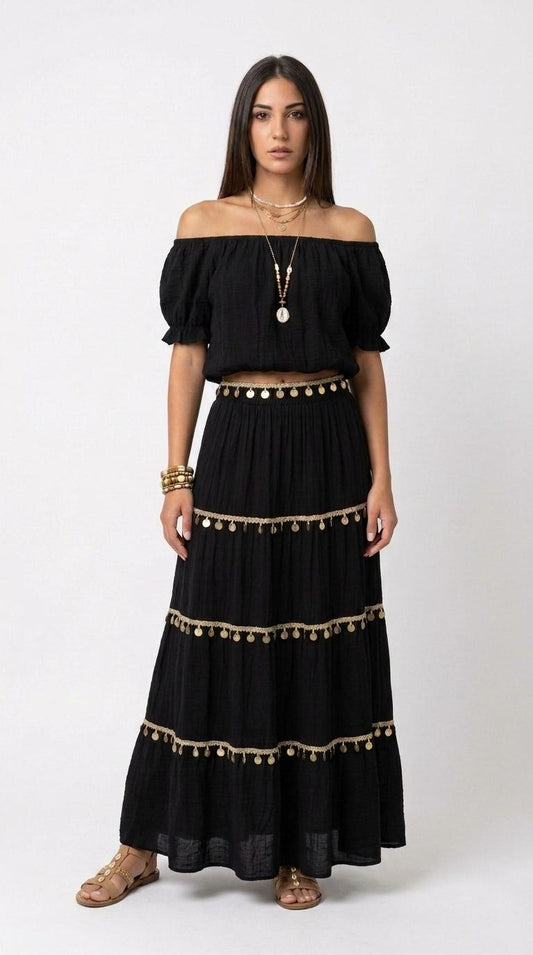 Completo Esmeralda – Top e Gonna Lunga