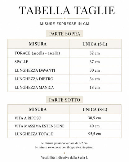 Completo Esmeralda – Top e Gonna Lunga