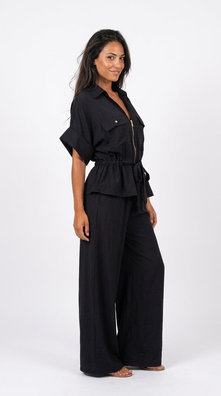 Completo Zip e Pantalone Palazzo