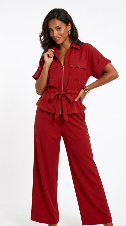 Completo Zip e Pantalone Palazzo