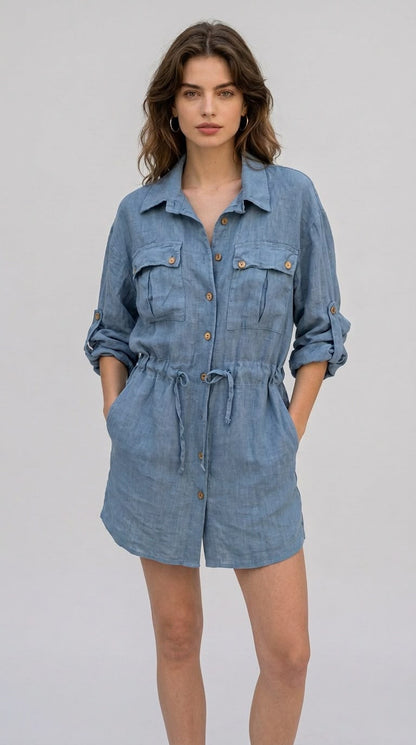 Camicia Safari in Lino