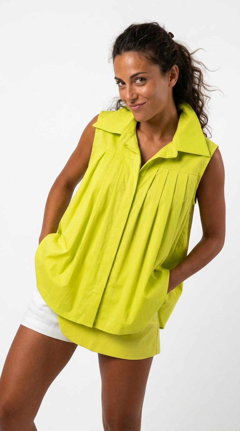 Camicia Plissè
