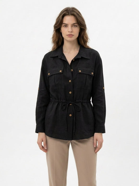 Camicia Safari in Lino